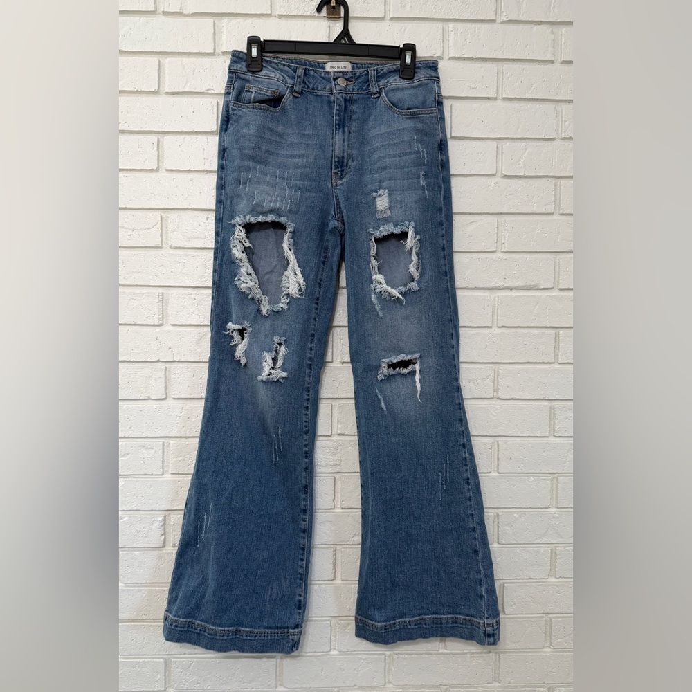 Uniq by Litz Distressed Bootcut Jeans | Medium Wash | Women’s